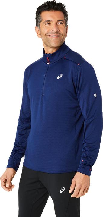 Actual product image ASICS Performance ROAD WINTER 1/2 ZIP TOP Men BLUE EXPANSE (S)