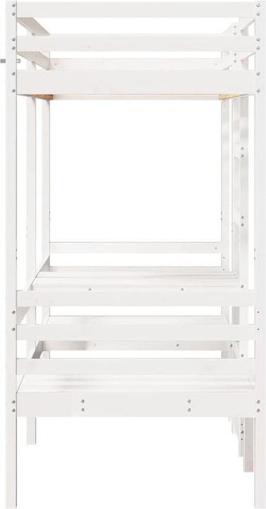 Produktbild vidaXL Hochbett mit Schreibtisch & Stühlen (75 x 190 cm)