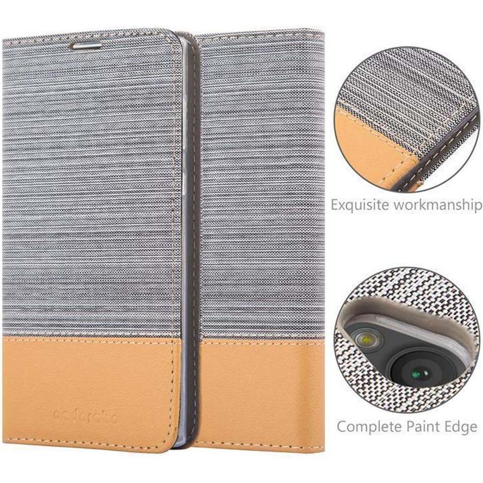 Thumbnail - Cadorabo Jeans Optik (Sony Xperia L1), Smartphone Hülle, Grau, Braun