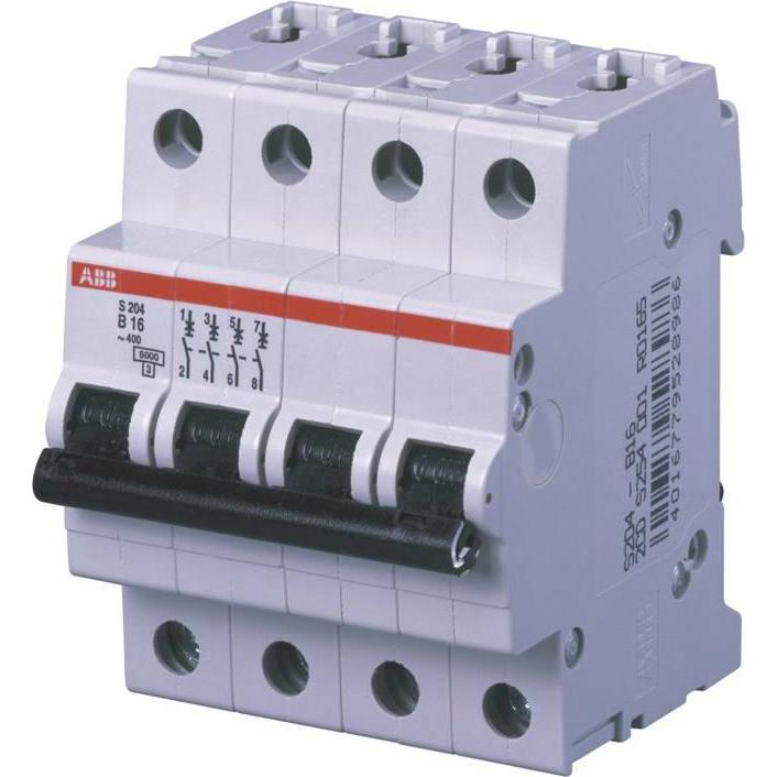 ABB, Schutzschalter, S204-Z50 Sicherungsautomat Z-Char.,6kA,50A,4P