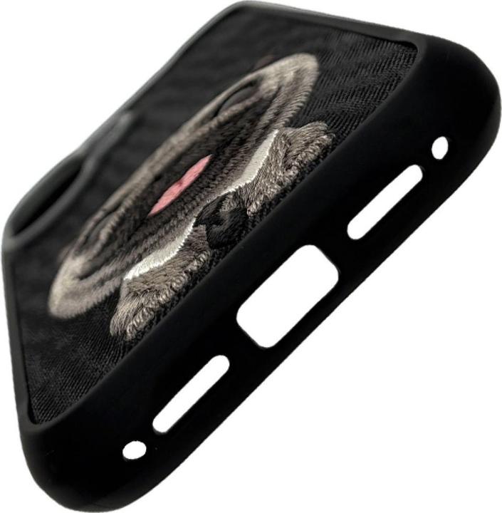 Produktbild Nimmy Etui Big Eyed Pet 2.0 Dog do iPhone 17 czarny (Apple iPhone 17)