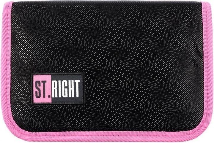 Actual product image Majewski Pencil case with double flap without Black Glitter accessories