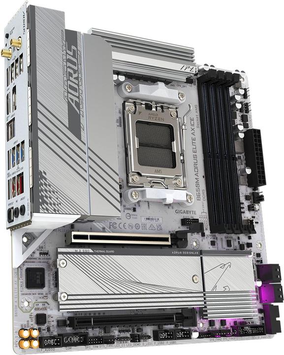 Actual product image Gigabyte B650M Aorus Elite AX ICE (AM5, AMD B650, mATX)
