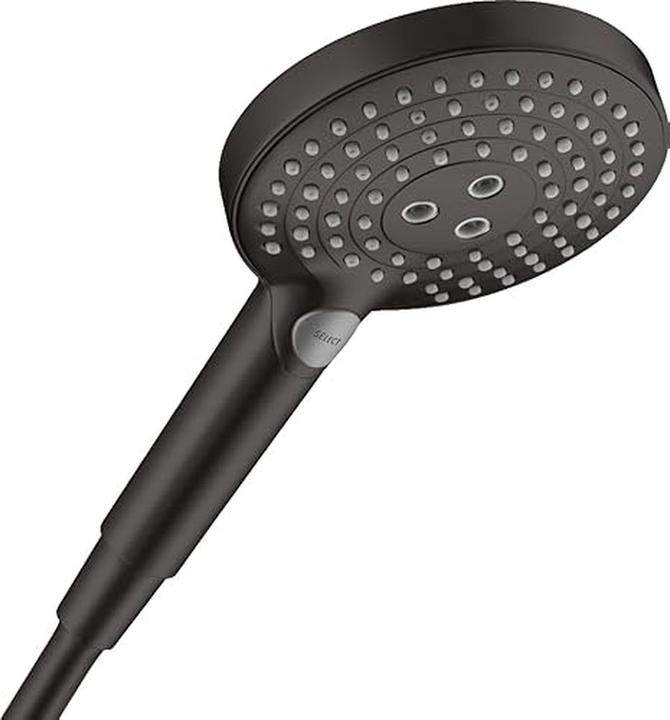 Actual product image hansgrohe Water-Saving Shower Head with 3 Spray Types, Anti-Limescale Function (3 Beam types, 8 l/min)