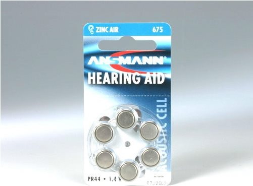 Produktbild Ansmann 1x6 Zinc-Air 675 (PR 44) Hörgeräte Batterien (6 Stk., 675)