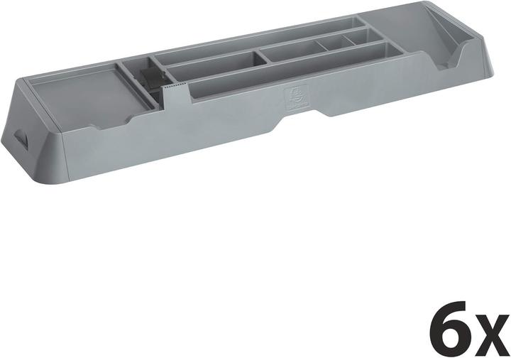 Produktbild Exacompta Classic bureau-organizer, 48,10 x 11,50 x 5,60 cm, muisgrijs, glanzend, 6 stuks