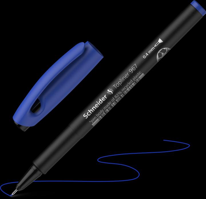 Produktbild Schneider Fineliner Topliner 967 (Blau, 1 x)