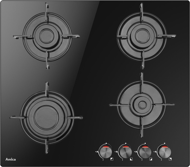 Actual product image Amica PPGCD6100BoB Integrated gas hob 4 zone(s)
