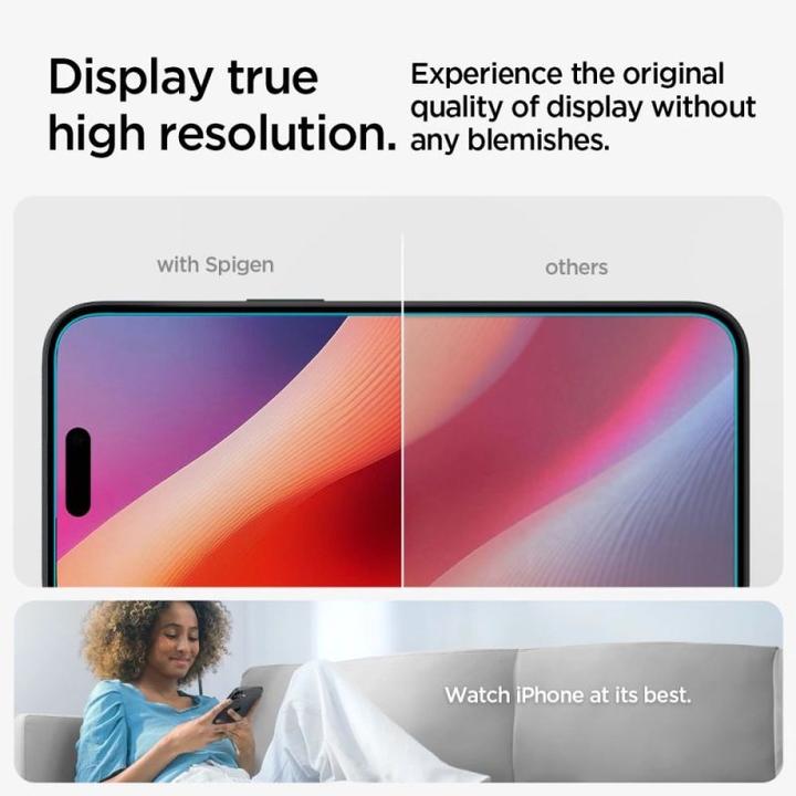 Productafbeelding Spigen Glas.tR EZ Fit (1 Pcs., Apple iPhone 15)