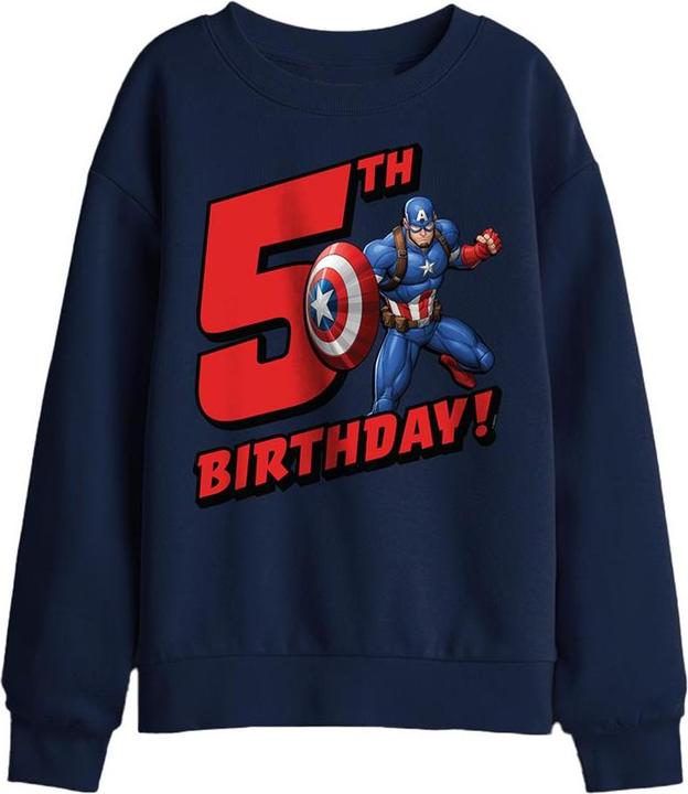Produktbild Captain America Sweatshirt 5. Geburtstag (128)