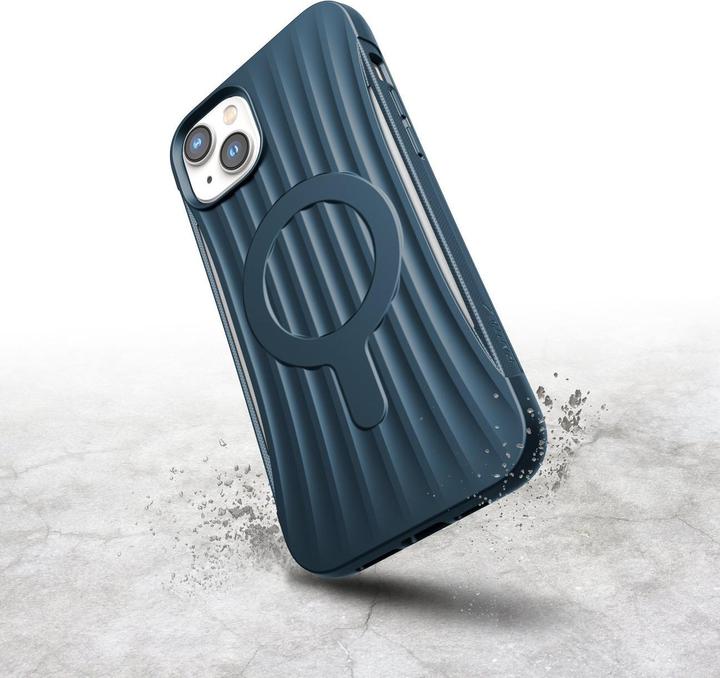 Produktbild X-Doria Raptic Clutch Case für iPhone 14 Plus mit blauer MagSafe-Abdeckung (Apple iPhone 14 Plus)