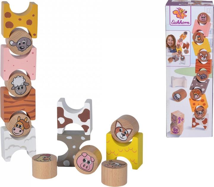 Actual product image Eichhorn Stacking game farm