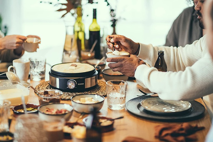 Actual product image Severin FO2471 stainless steel, black (Chocolate fondue, Cheese fondue, Chinoise Fondue, Fondue Bourguignonne)