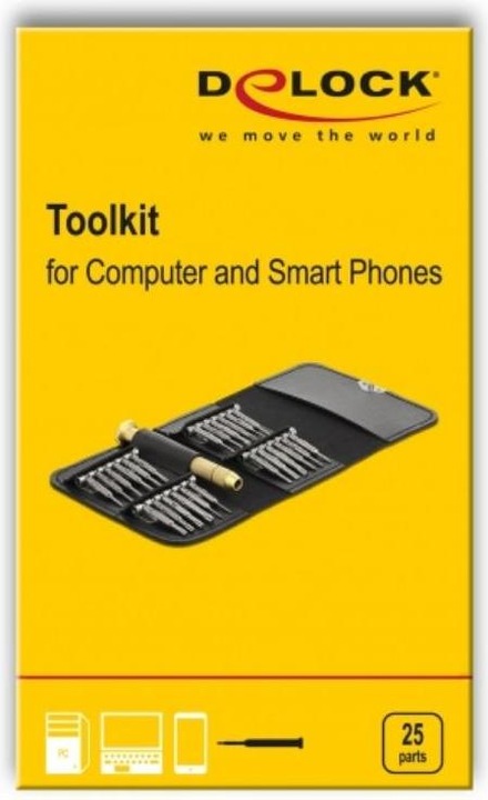 Actual product image Delock Tool set Computer & Smartphone 25 pieces
