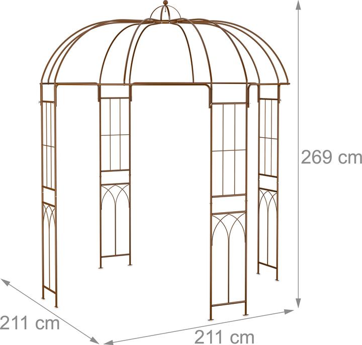 Produktbild Relaxdays Rosenpavillon (211 cm, 211 cm)
