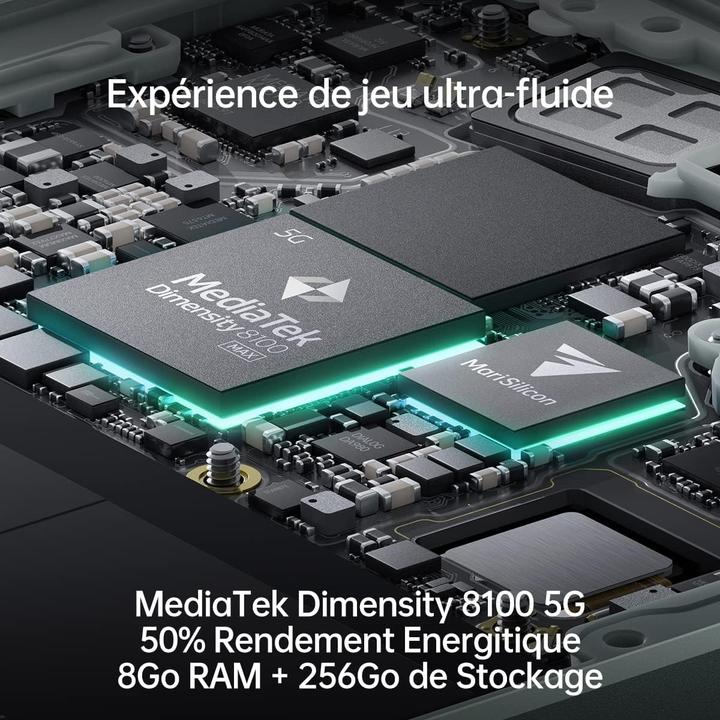 Image du produit OPPO OPP DS RENO8 PRO 5G 8+256 GLO GRN (256 Go, Vert glacé, 6.70", Double SIM, 5G)