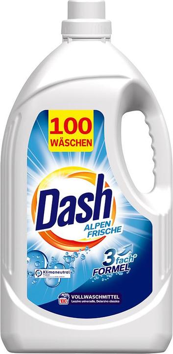 Image du produit Dash Fraîcheur des Alpes (100 Cycles de lavage, Lessive liquide)