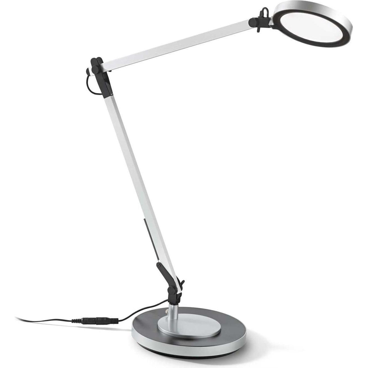 Ideal lux, Tischlampe, FUTURA LED Tischleuchte 12,5W dimmbar Aluminium neutralweiss 204895 (1100 lm)