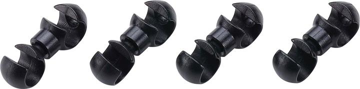 BBB FIXATION DE CÂBLE Ø4/5MM, 4 PCS. NOIR