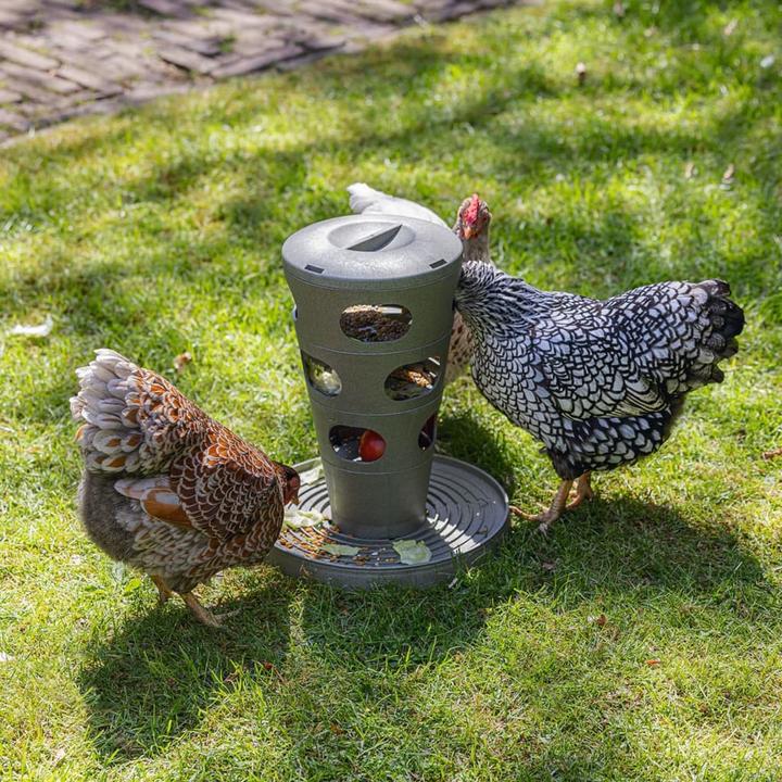 Produktbild Beeztees Futterstelle Hühner Futterturm, Grau