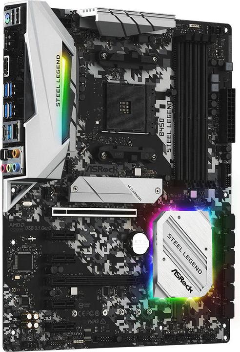 Produktbild AsRock B450 Steel Legend (AM4, AMD B450, ATX)