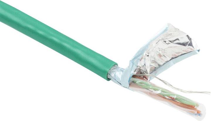 Produktbild ACT CAT5E F/UTP LSZH stranded patch green 100 m. Type: 100 m reel, Green C5e f/utp patch lszh grn 100m (F/UTP, CAT5e, 100 m)