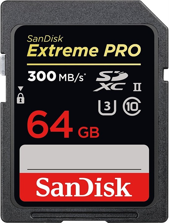 Produktbild SanDisk Extreme Pro SDXC UHS-II (64 GB, SDXC, U3, UHS-II)