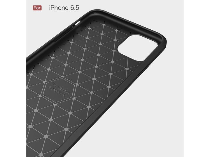 Immagine prodotto Screenguard Custodia Apple iPhone 11 Pro Max Carbon Brushed Soft TPU (Apple iPhone 11 Pro Max)