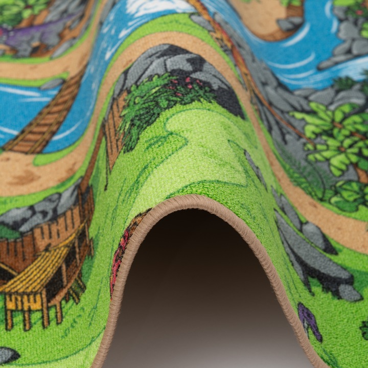 Immagine prodotto Pergamon Tappeto da strada per bambini Dino World (160 x 160 cm)