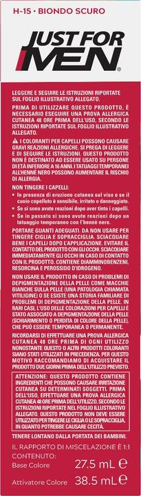 Immagine prodotto Just For Men Shampoo Colorante Biondo Scuro H15 66ml (H-15)