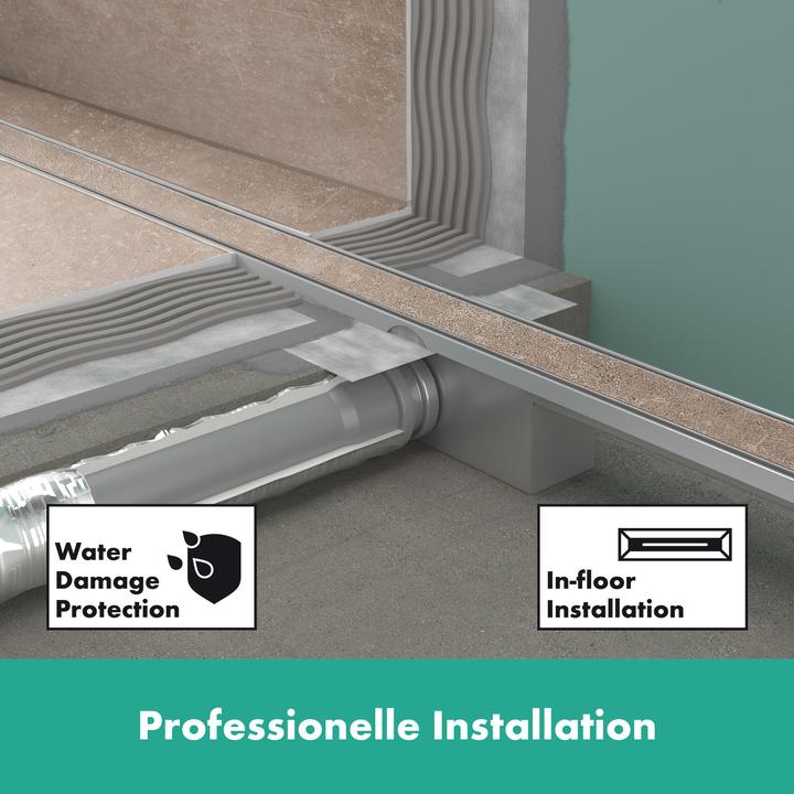 Produktbild hansgrohe HG Duschrinne RainDrain Compact Komplettset 1000mm (1000 mm)