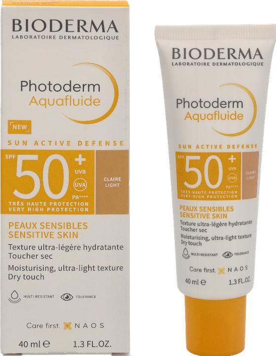 Productafbeelding Bioderma Photoderm Aquafluide SPF50+ (Zonnecrème gezicht, SPF 50, 40 ml, 59 g)