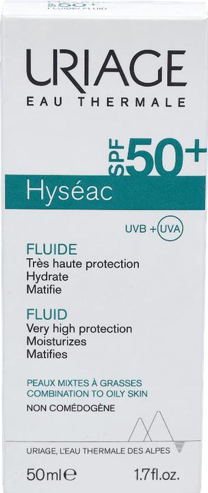 Image du produit Uriage Fluide Hyséac (Crème solaire visage, SPF 50, 50 ml, 77 g)