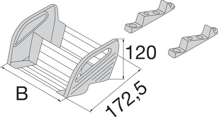 Actual product image Blum Orga-Line spice organiser