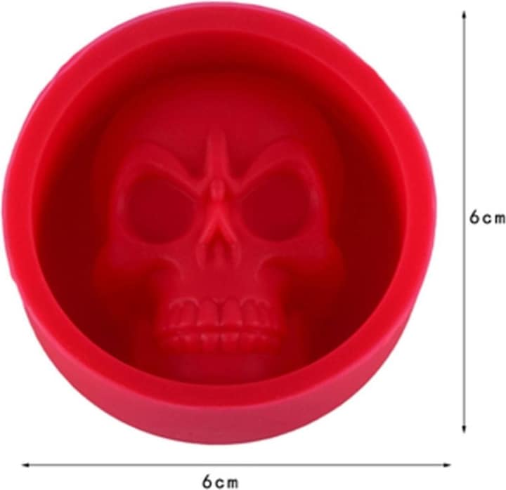 Produktbild König Design Silikon Eiswürfelform Totenkopf Skull Eiswürfel Eis für Whiskey Wein Bar Party