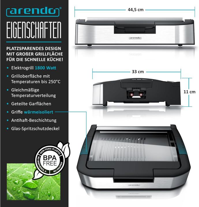 Produktbild Arendo Elektrogrill, Typ 2