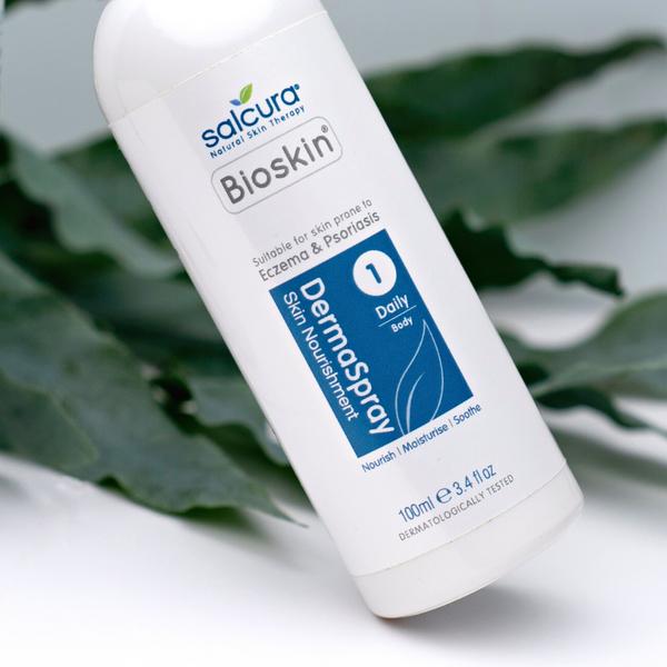 Actual product image Salcura Skincare Bioskin DermaSpray Moisturizing Cream for Body Unisex 100 ml (Body cream, 100 ml)