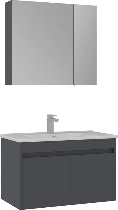 Produktbild Homitis Side 85 v2 Bathroom Cabinet With Sink & Mirror Set (2 Pieces)