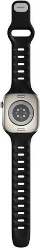 Actual product image Nomad Tempo Band 42mm Black (18 mm, compression moulded, PFAS-free FKM fluoroelastomer)