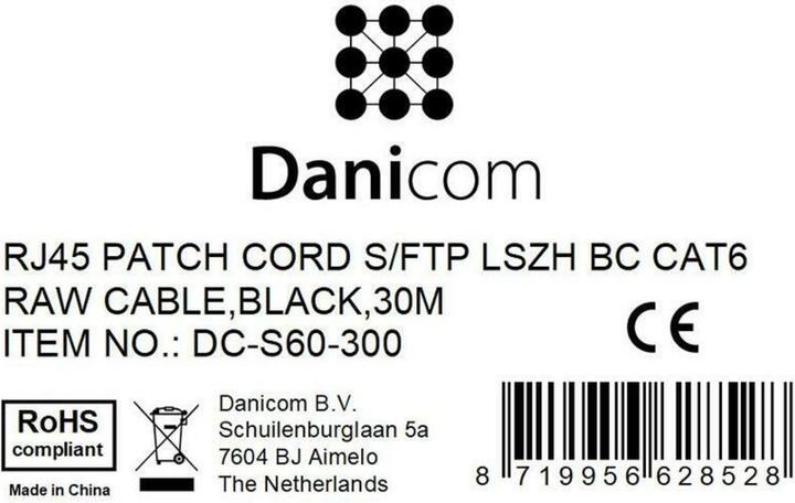 Produktbild Dsit CAT 6 Netzwerkkabel LSOH (S/FTP, CAT6, 30 m)