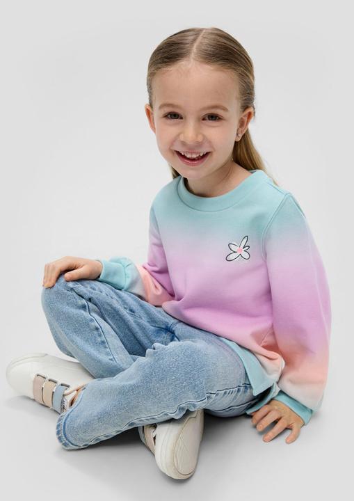 Image du produit s.Oliver Sweatshirt Sweatshirt im Farbverlauf mit Frontprint (92, 98)