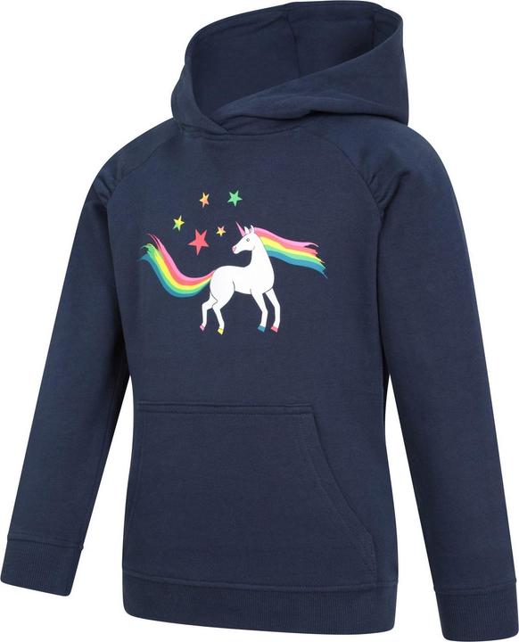 Immagine prodotto Mountain Warehouse Unicorn Felpa con Cappuccio Arcobaleno Glitterato Bambini (140)