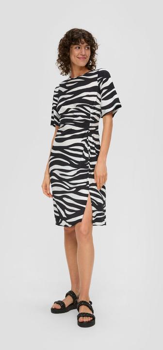Produktbild S.Oliver Kleid Kleid mit Rundhalsausschnitt (38)