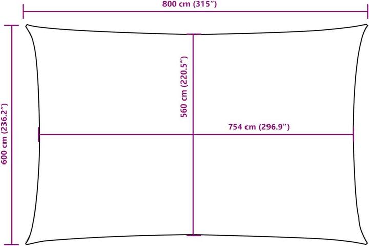 Produktbild vidaXL Nezhatok (200 x 450 cm)