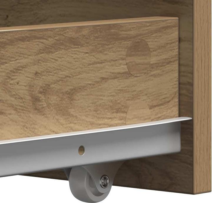 Image du produit vidaXL Armoire de salle de bain Étroite avec roulettes