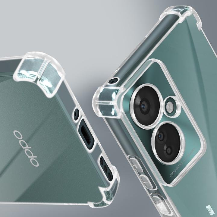 Image du produit Avizar Housse de protection pour Oppo Reno 11F Transparent avec coins Bumper (Oppo Reno 11)