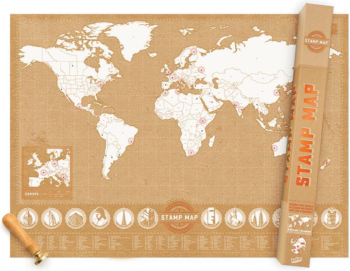 Produktbild Luckies Scratch Map Stamp (82 x 58 cm)