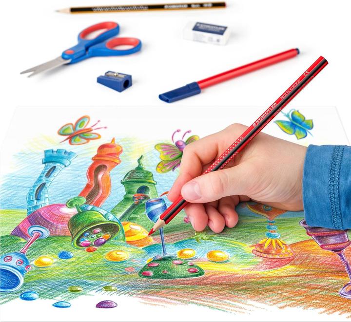 Actual product image Staedtler Writing set, 19 pieces, incl. craft scissors for filling a student case (19 x)