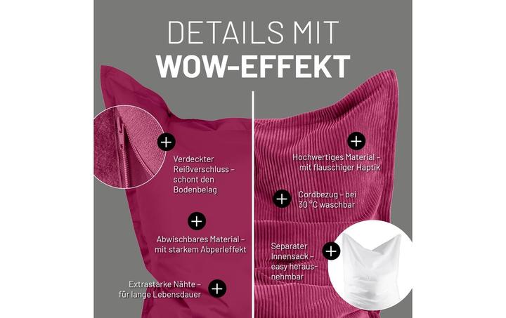 Produktbild Lumaland Sitzsack + Cordhülle