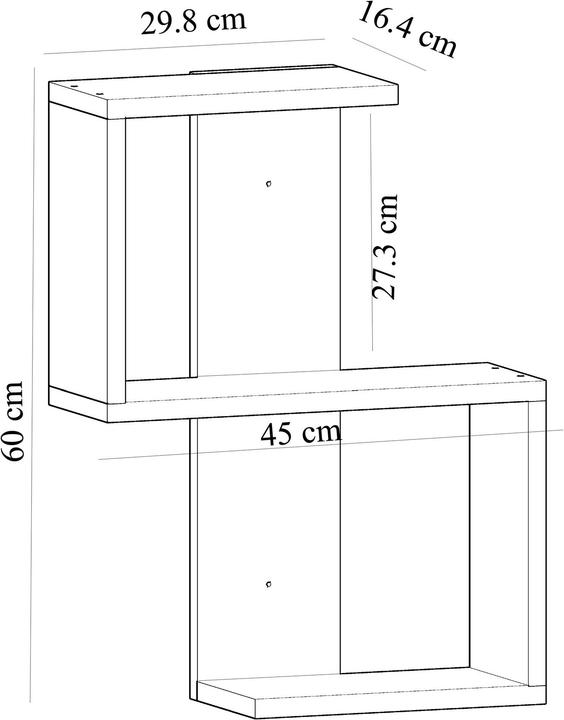Actual product image Kalune Design Selah (30 x 16.50 x 60 cm)